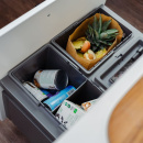 Inbouw Afvalemmer - Cube Basic Eco - Donkergrijs