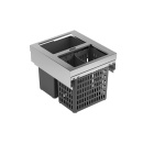 Inbouw Afvalemmer Slide One Eco- RVS