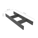 Mesinzetstuk Flex Basic - 500 (473mm)0 - Donkergrijs
