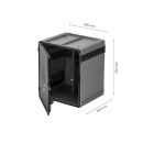 Schoonmaakkast Set 4-delig - Donkergrijs