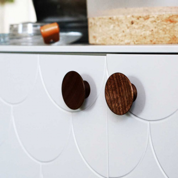 Knop Olympia - Walnoot