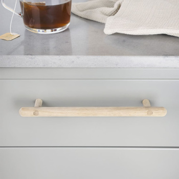 Handgreep Lunden - 160mm - Onbehandeld Eiken