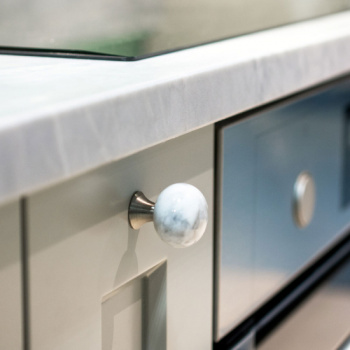 Knop Bead Straight - Carrara Marmer