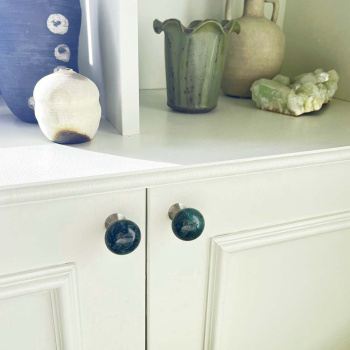 Knop Bead Straight - Carrara Marmer Groen
