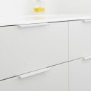 Greeplijsten Edge Straight - 200mm - Wit Gelakt