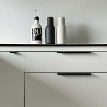 Greeplijsten Edge Straight - 40mm - Geborsteld Zwart