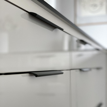 Greeplijsten Edge Straight - 350mm - Geborsteld Zwart
