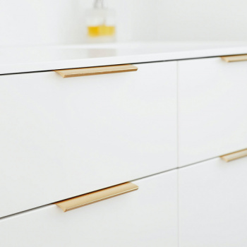 Greeplijsten Edge Straight - 40mm - Geborsteld Messing