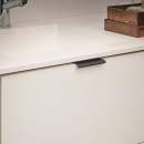 Greeplijsten Edge Straight- 100mm - Geborsteld Zwart