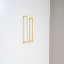 Handgreep Bror - 160mm - Geborsteld Messing