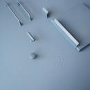 Knop Skye - Stormblauw