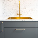 Handgreep Viva - Geborsteld Onbehandeld Messing