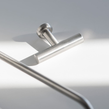 Knop T Viva - Geborsteld RVS