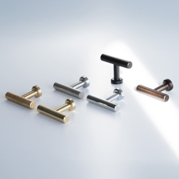 Knop T Viva - Geborsteld RVS