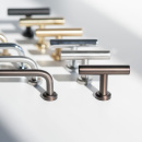 Knop T Viva - Geborsteld RVS