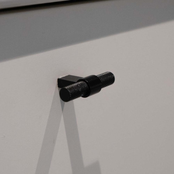 Knop T Helix - Mat Zwart