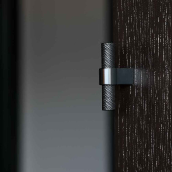 Knop T Helix - Mat Zwart