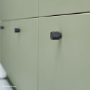 Knop Helix - 20mm - Mat Zwart