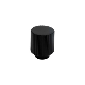 Knop Helix Stripe - 20mm - Mat Zwart
