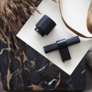 Knop T Helix Stripe - Mat Zwart