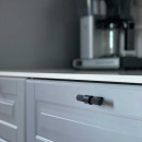 Knop T Helix Stripe - Mat Zwart