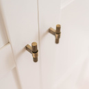 Knop T Helix Stripe - Antiek Brons