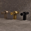 Knop T Helix Stripe - RVS Afwerking