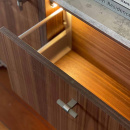 Knop T Helix Stripe - RVS Afwerking