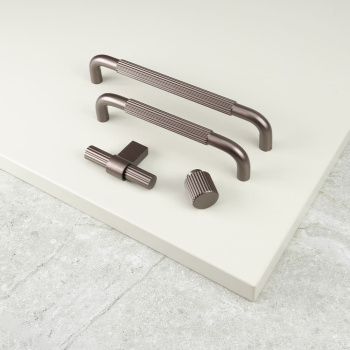Knop T Helix Stripe - Donker Brons