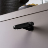 Knop T Brooklyn - Geborsteld Zwart