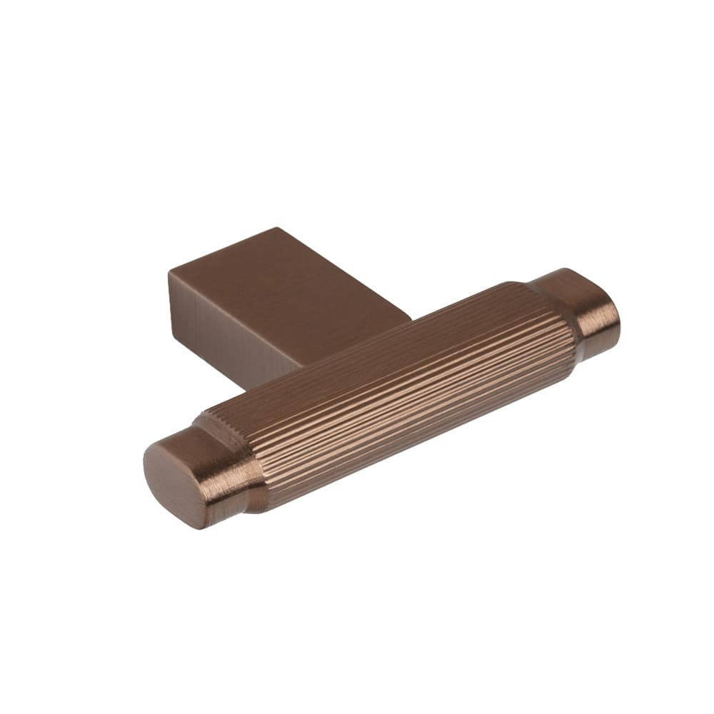 Knop T Brooklyn - Geborsteld Brons