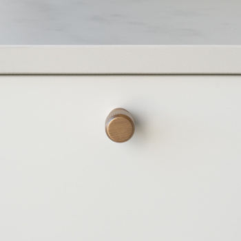 Knop Brooklyn Ø20mm - Donker Geborsteld Messing