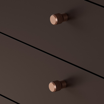 Knop Brooklyn Ø20mm - Geborsteld Brons