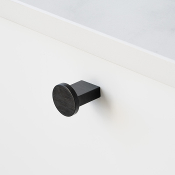 Knop Nexx Ø25mm - Geborsteld Zwart