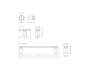 Handgreep Fase cc160mm - Geborsteld Zwart
