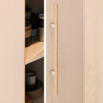 Handgreep Kumo Wood - Eiken/RVS Look