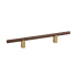 Handgreep Kumo Wood - Walnoot/Geborsteld Messing Handgreep Kumo Wood - Walnoot/Geborsteld Messing
