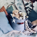 Handgreep Loop - 128mm - Natuurleer/Chroom