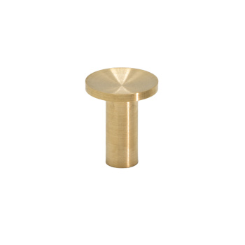 Knop Sture - 18mm - Geborsteld Onbehandeld Messing