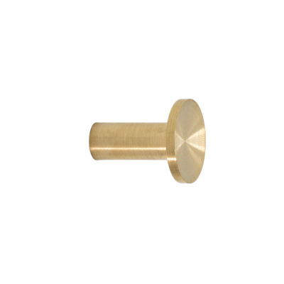 Haak Sture - 18mm - Geborsteld Onbehandeld Messing in de groep Kapstokhaken / Kleur/Materiaal / Messing bij Beslag Online (339375-21)