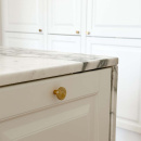 Knop Dalby - Gepolijst Onbehandeld Messing