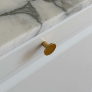 Knop Dalby - Gepolijst Onbehandeld Messing