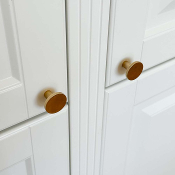 Knop Dalby - Gepolijst Onbehandeld Messing
