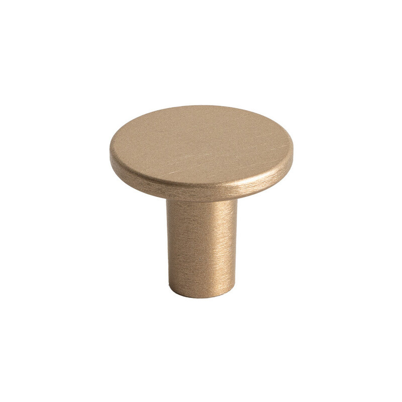 Knop Lund - 25mm - Geborsteld Licht Goud