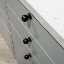 Knop Solliden - Mat Zwart