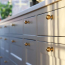 Knop Solliden - Gepolijst Onbehandeld Messing