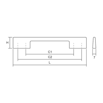 Handgreep Laia Mini - 160/192mm - Mat Zwart