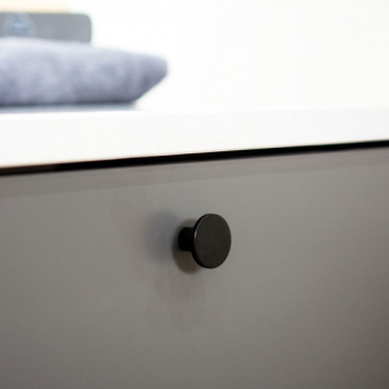 Knop Como - Mat Zwart