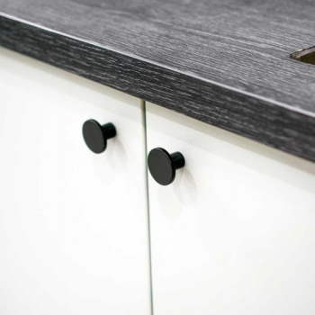 Knop Como - Mat Zwart