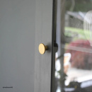 Knop Como - Geborsteld Messing